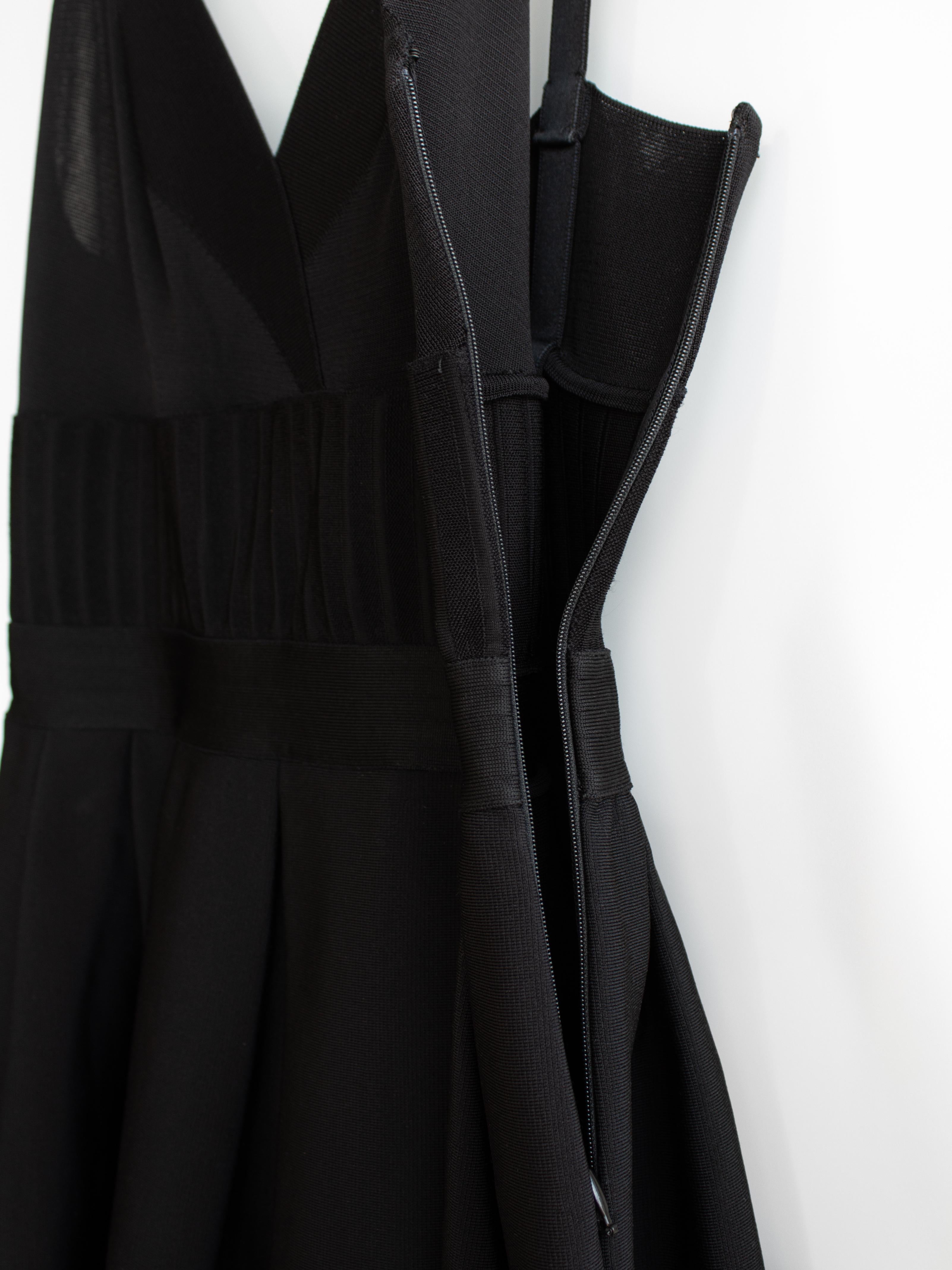 Chanel S/S 2020 Black CC Crystal Logo 20P 20S Mini LBD Dress 2