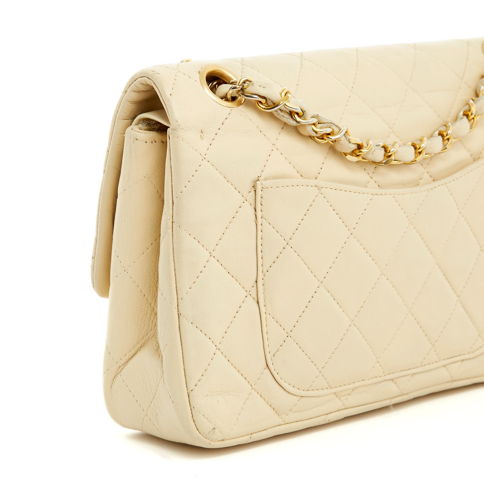 Chanel Sac Classique Timeless Bag double flap vanilla vintage 1