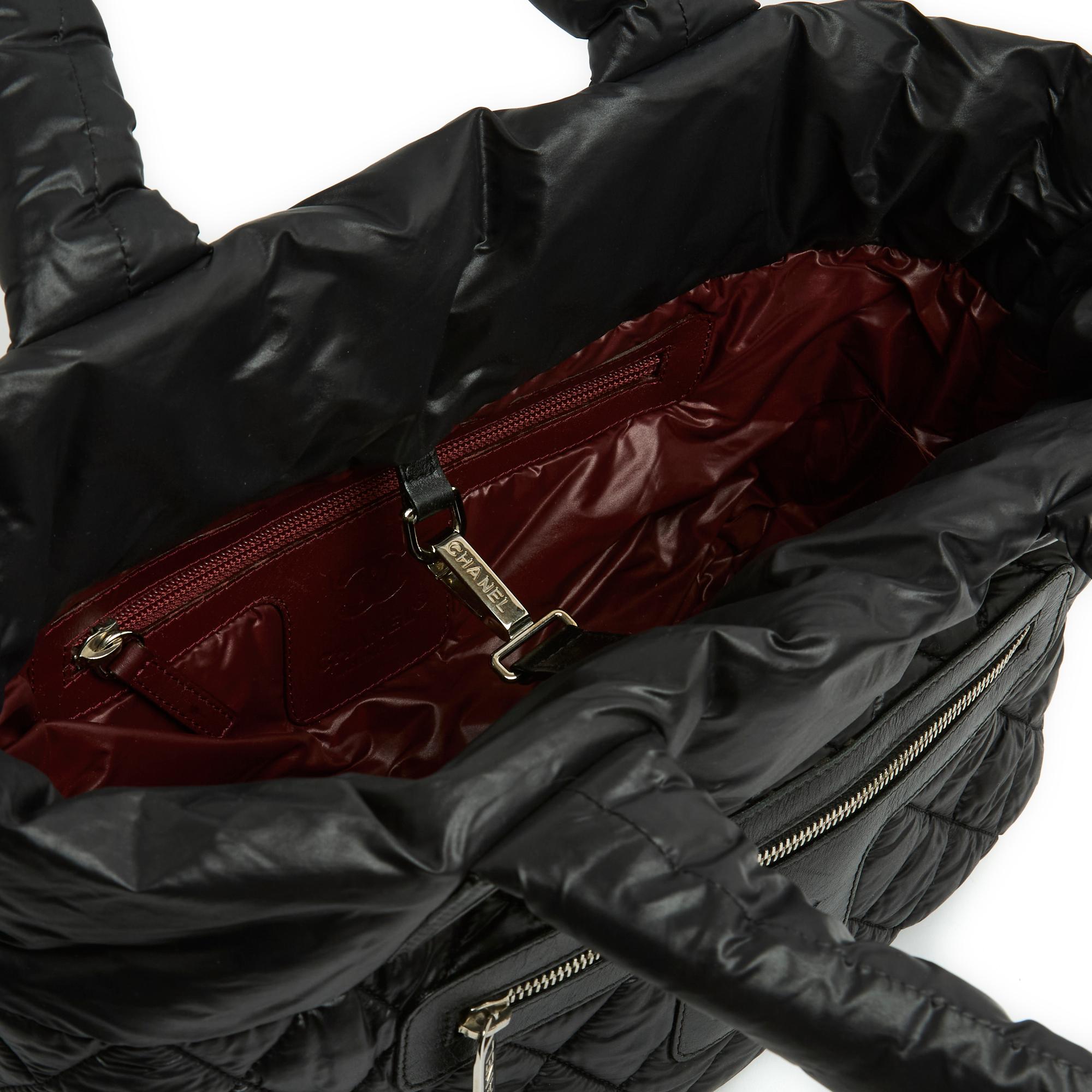 Chanel Sac Cocoon Nylon Black PM Bag For Sale 1