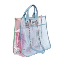 Chanel Sac Epaule Coco Splash 2014 Klassische Multicolor Leder PVC Umhängetasche