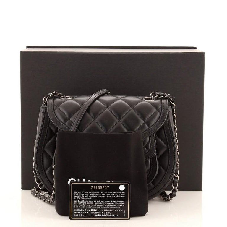 Chanel Saddle Bag Quilted Calfskin Small at 1stDibs