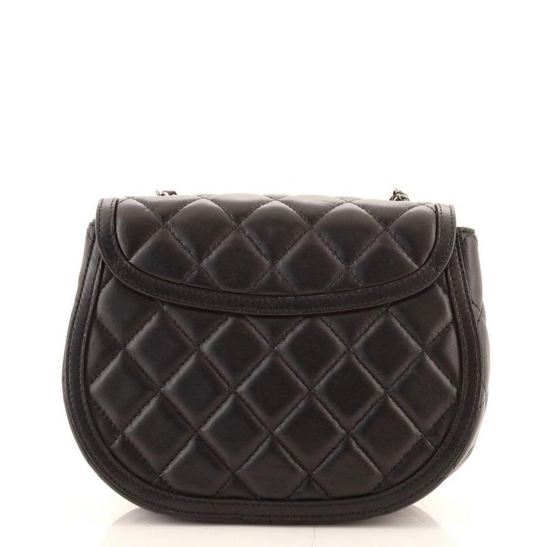 Chanel Saddle Bag Quilted Calfskin Small at 1stDibs
