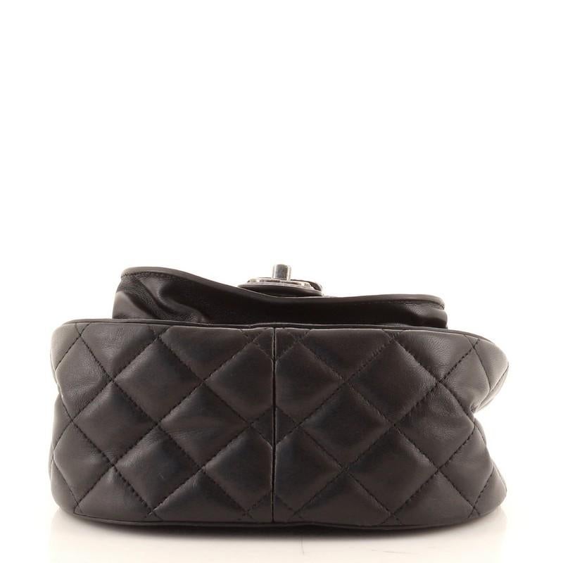 Women's or Men's Chanel Saddle Bag Quilted Calfskin Small