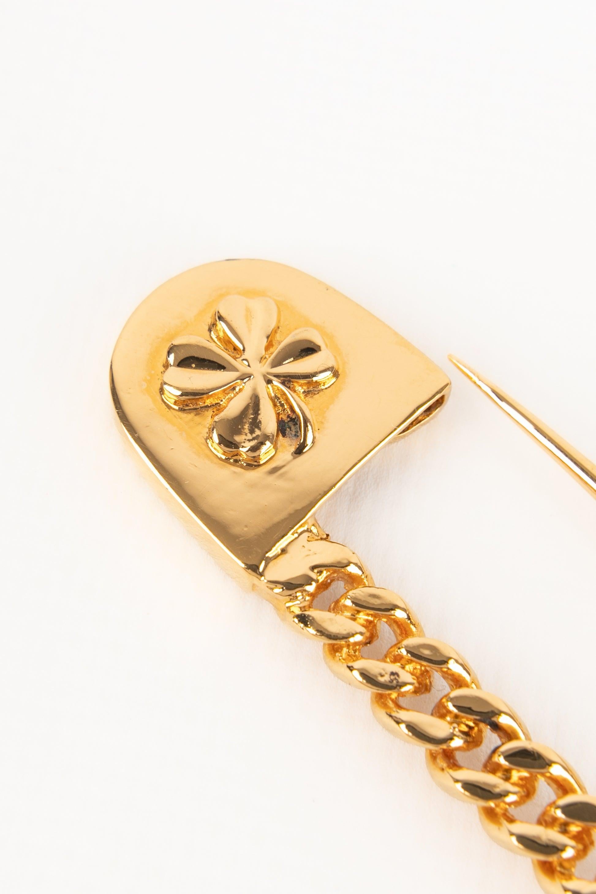 Women's Chanel Safety Pin Brooch Haute Couture For Sale