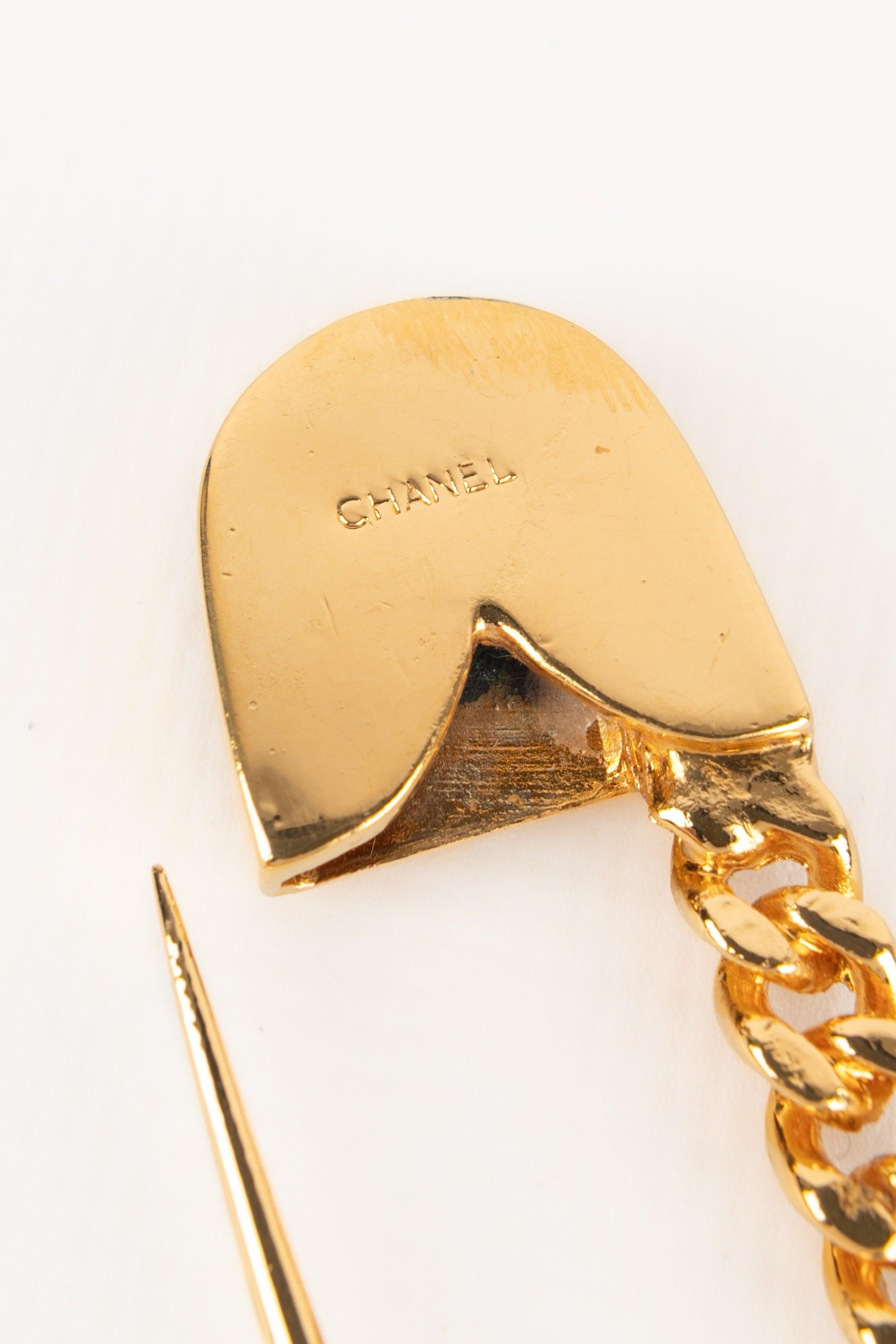 Chanel Safety Pin Brooch Haute Couture For Sale 2