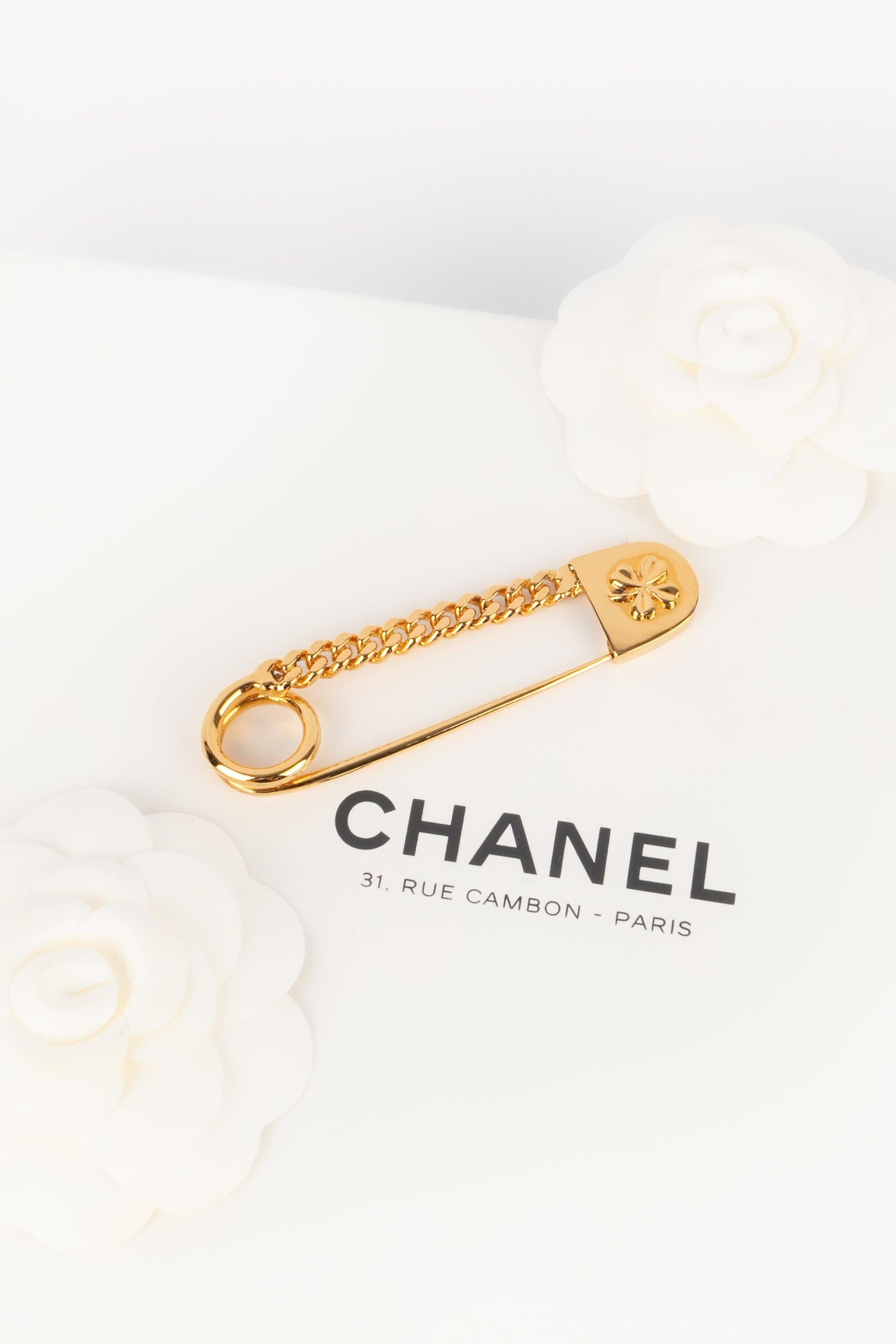 Chanel Safety Pin Brooch Haute Couture For Sale 3