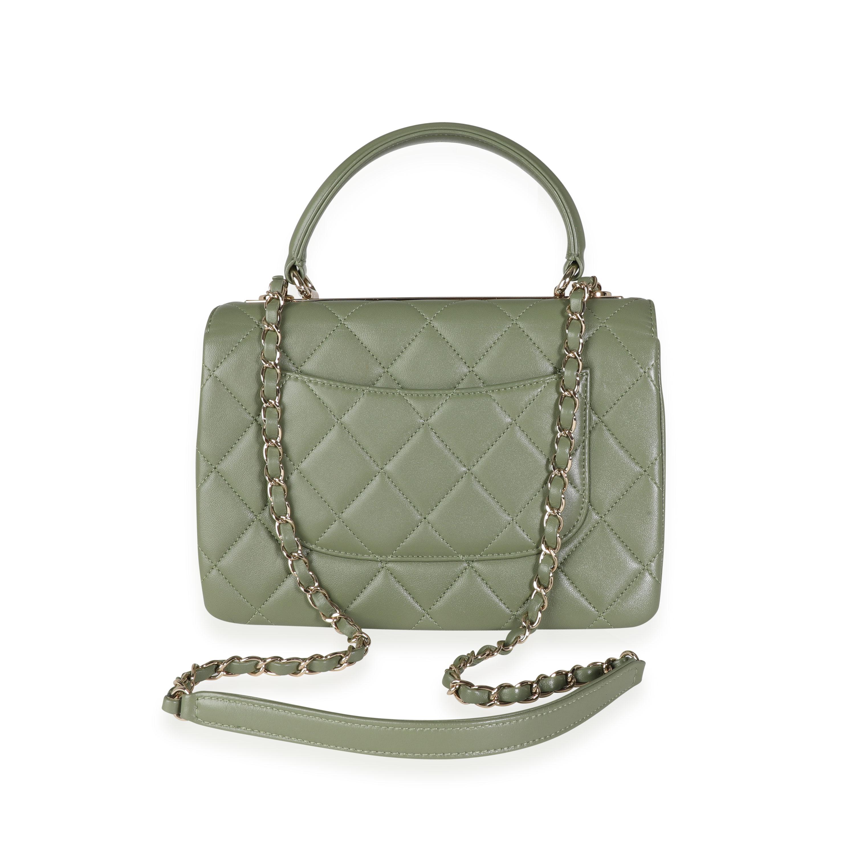 sage green chanel bag