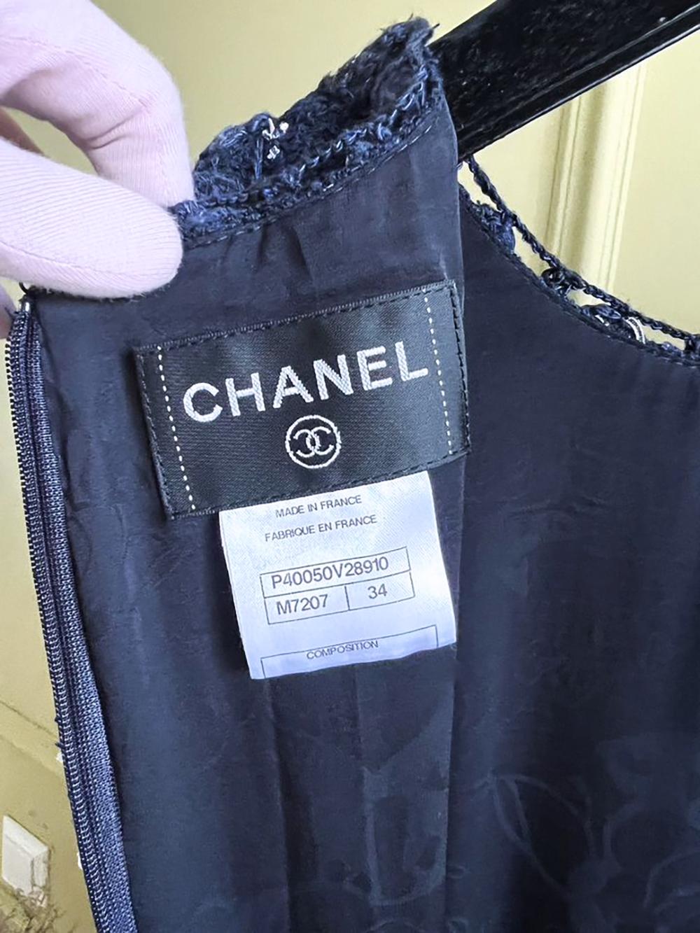 Chanel Saint-Tropez Ad Campaign Tweed Dress 34 FR 8
