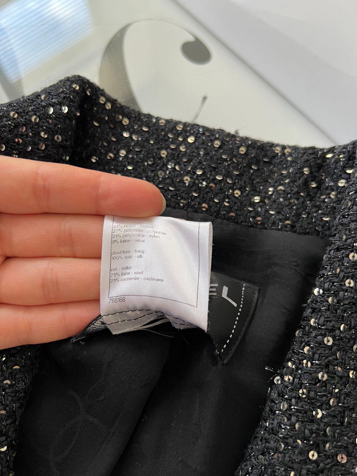 Chanel Saint Tropez Cruise Sequins Black Tweed Jacket 8