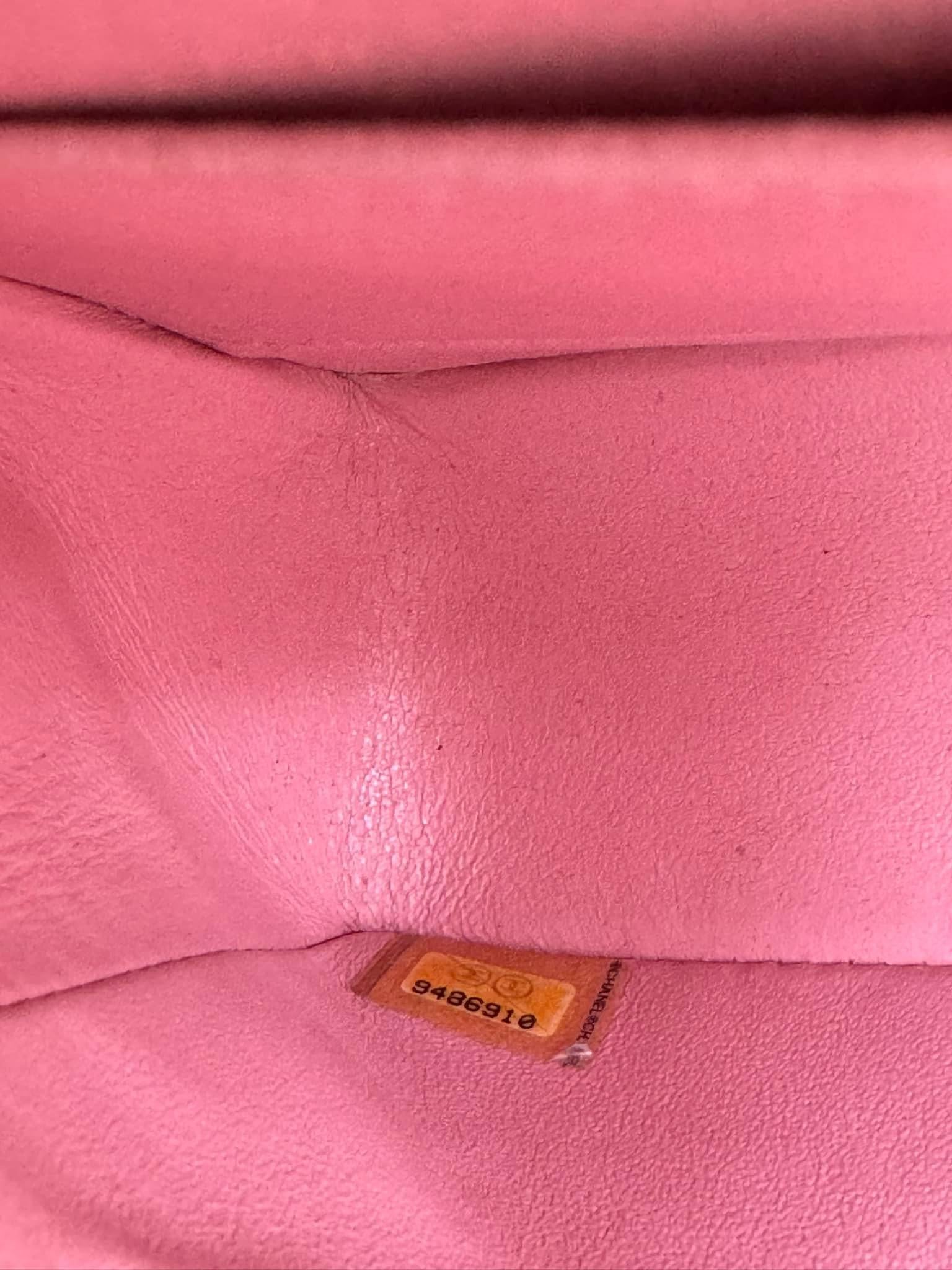 Chanel Sakura caviar medium double flap bag with GHW For Sale 5