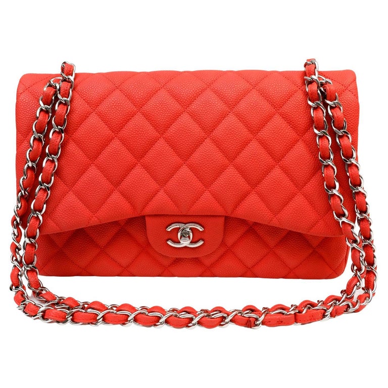 Red Chanel Jumbo - 49 For Sale on 1stDibs