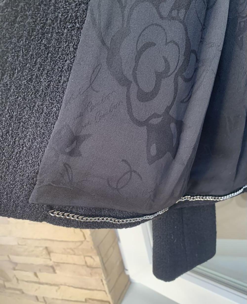 Chanel Salzburg CC Buttons Black Tweed Jacket 1