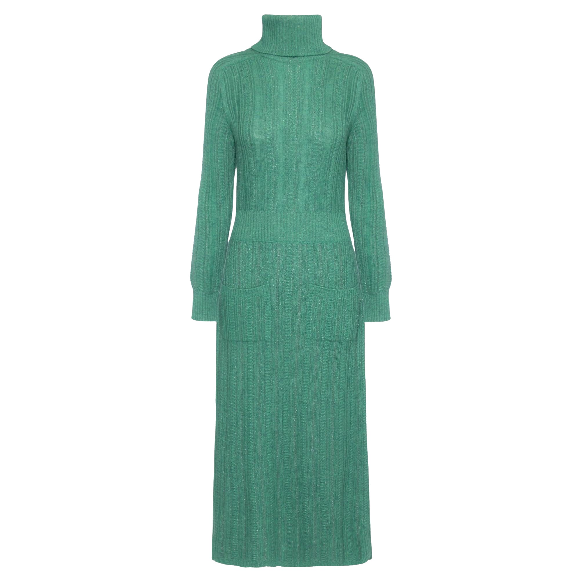 Vestido verde esmeralda de la colección CHANEL Salzburg