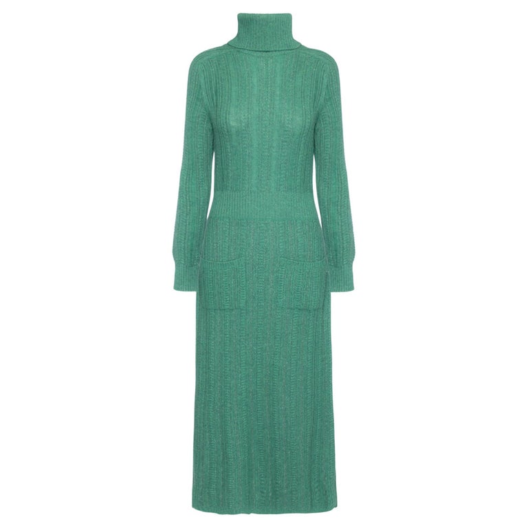 Chanel Salzburg Collection Emerald Green Dress at 1stDibs