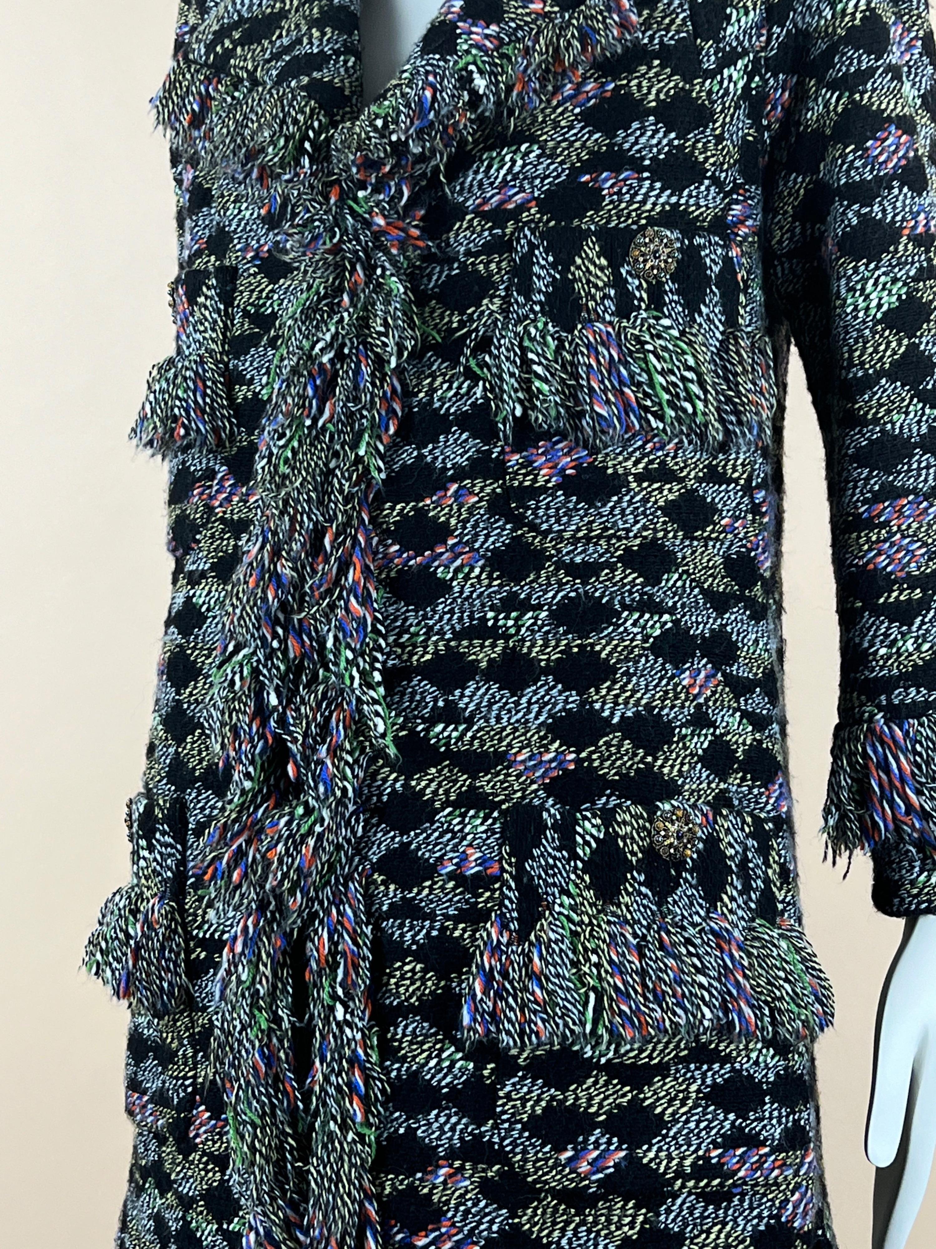 Chanel Salzburg Collection Multicoloured Tweed Coat 6