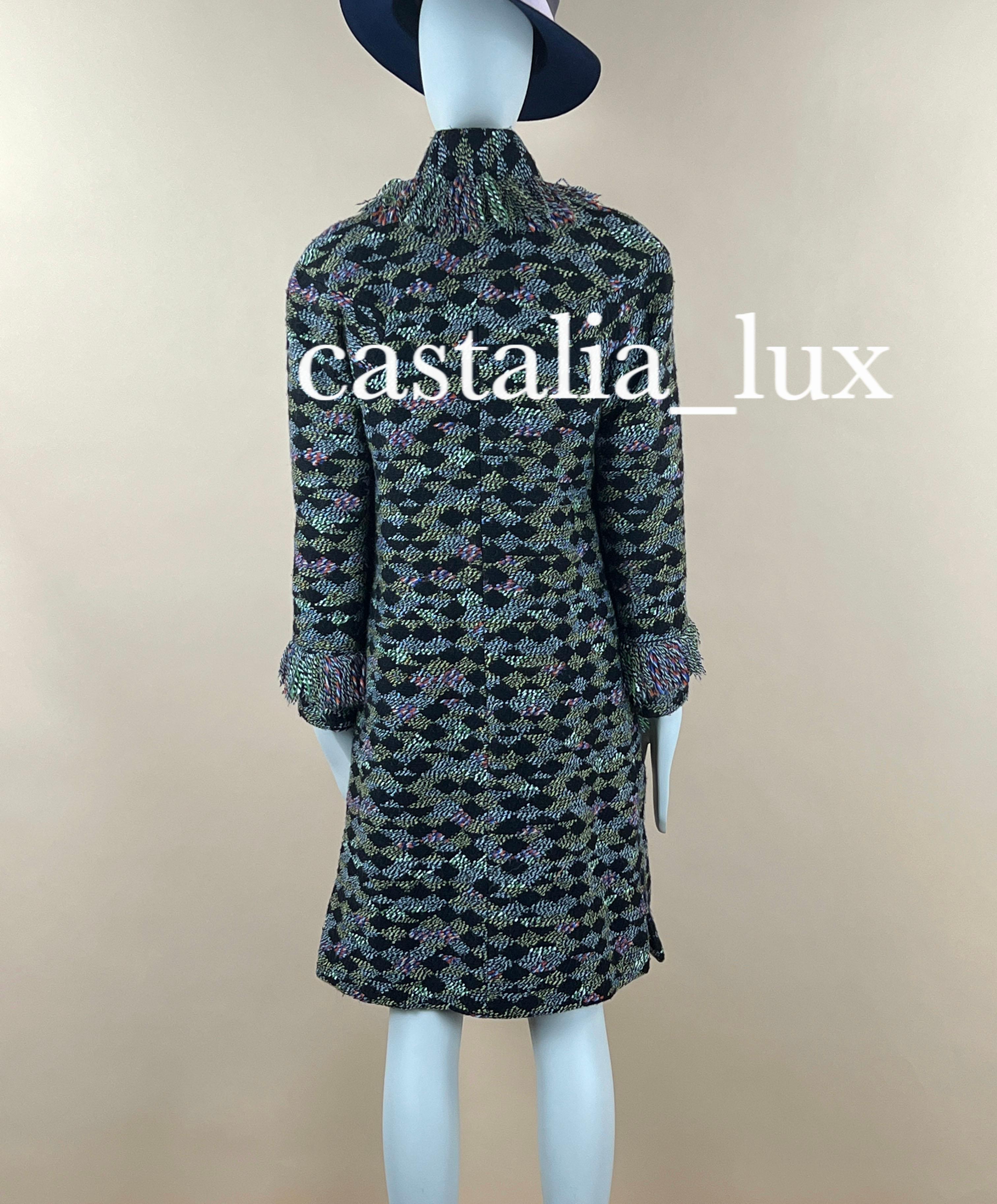 Chanel Salzburg Collection Multicoloured Tweed Coat 9