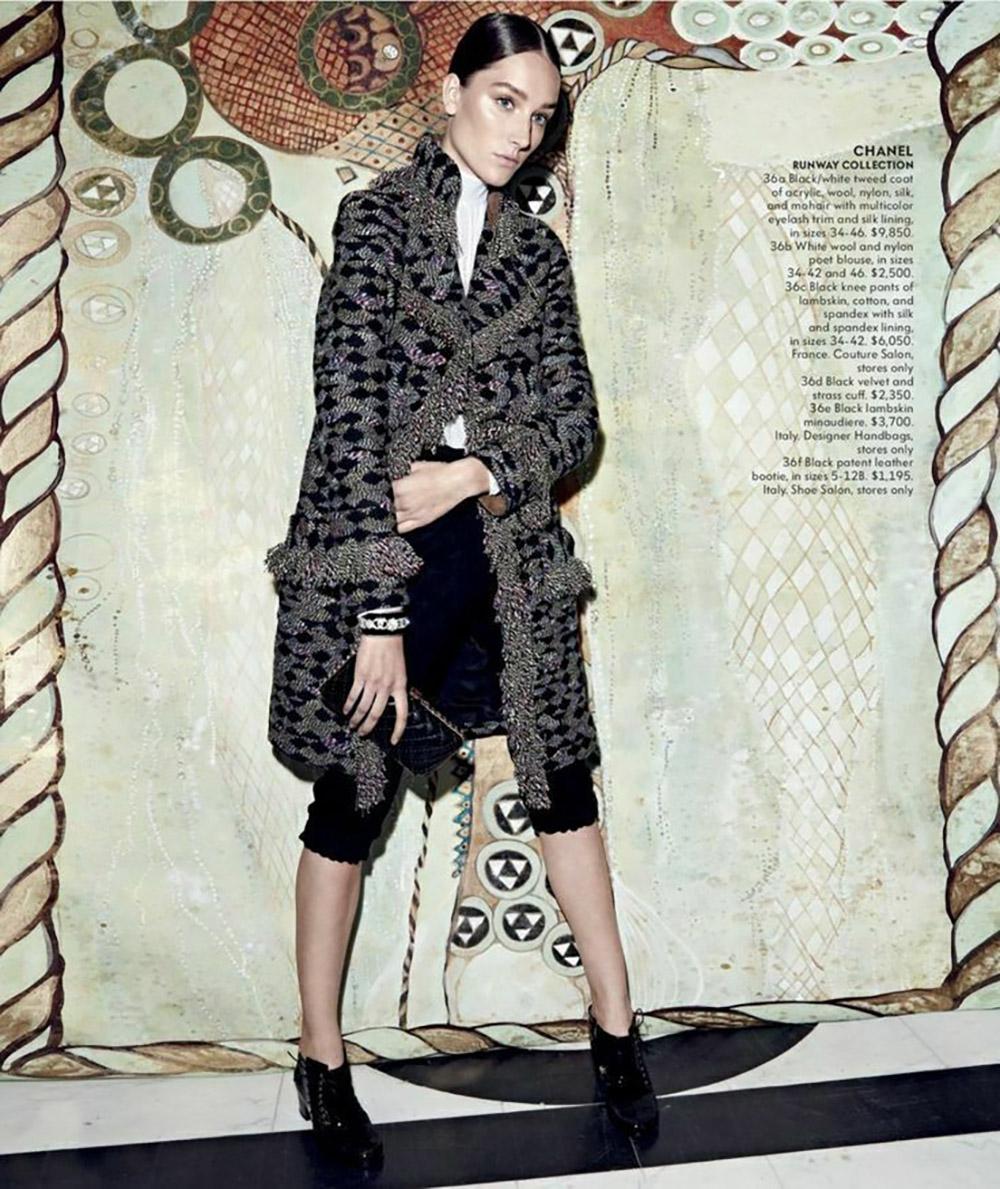 Chanel Salzburg Kollektion Mehrfarbiger Tweed-Mantel im Angebot 12