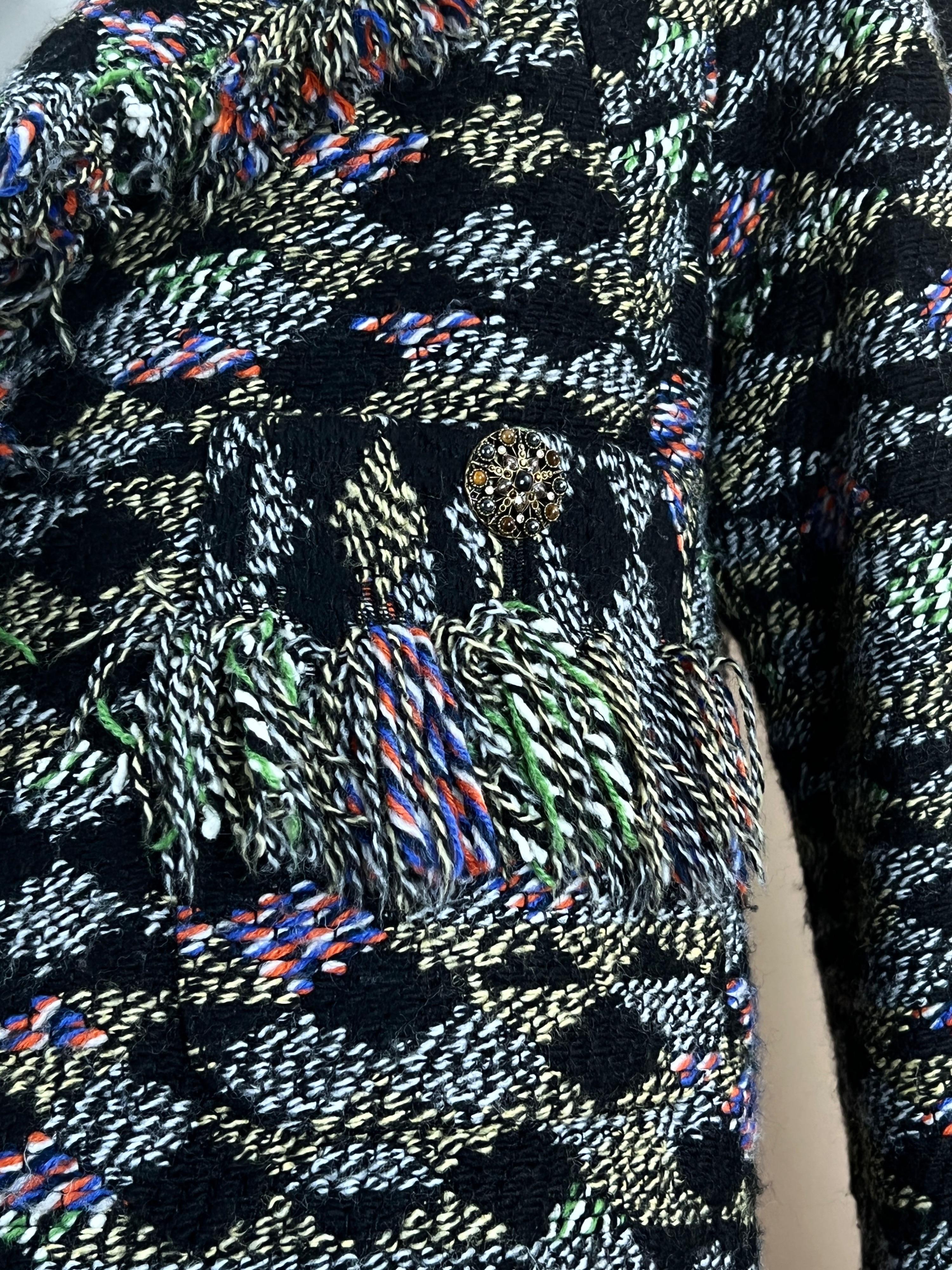 Chanel Salzburg Collection Multicoloured Tweed Coat 3