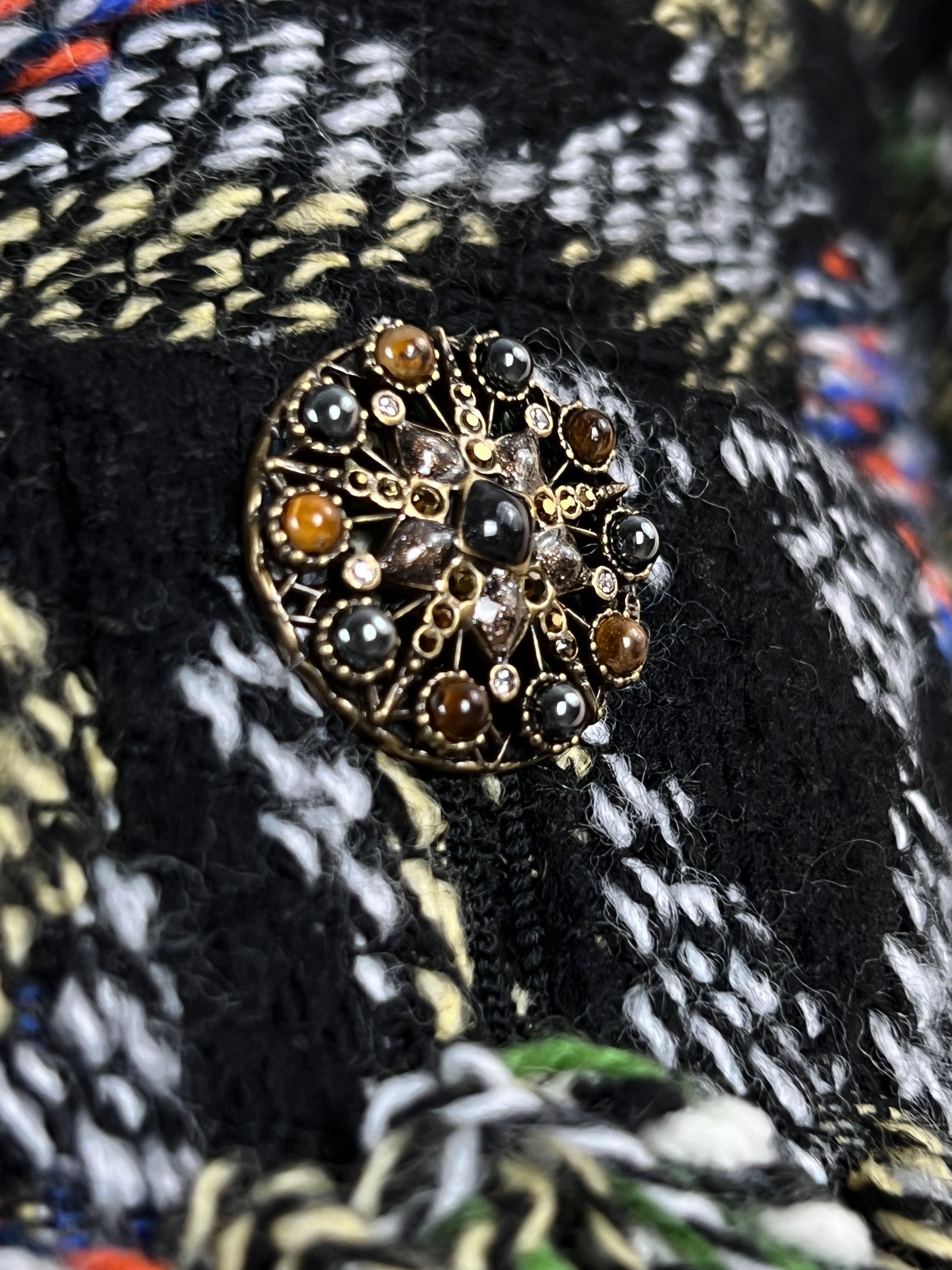 Chanel Salzburg Collection Multicoloured Tweed Coat 4