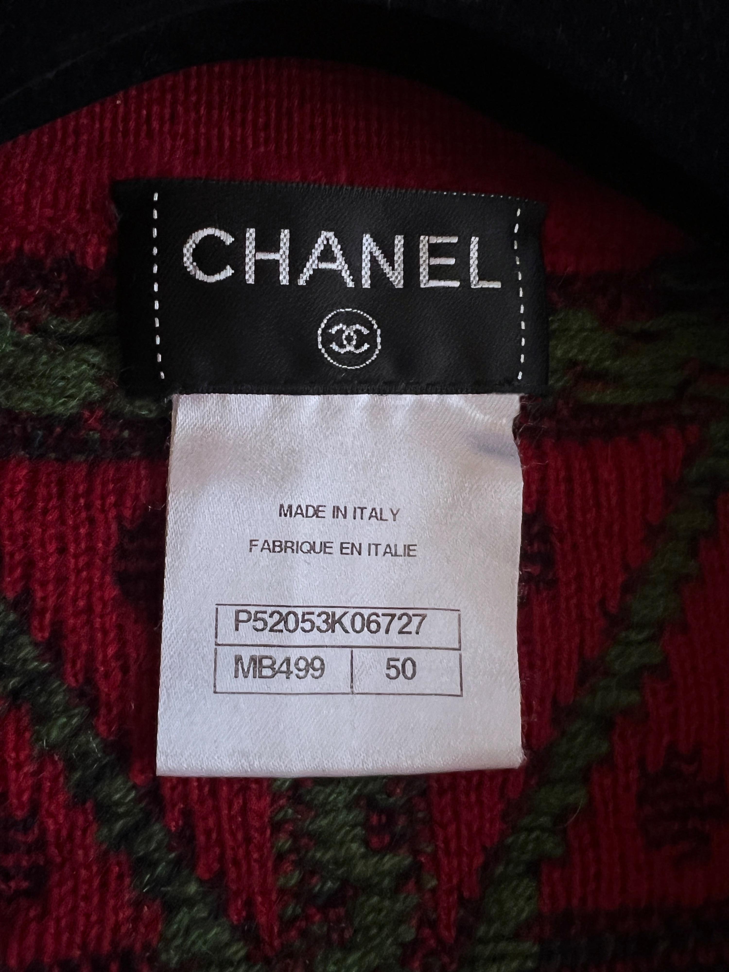 Chanel Salzburg Collection  Red Cashmere Cardigan 3