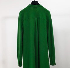 Chanel Salzburg Green Wool Maxi Dress Sz.40