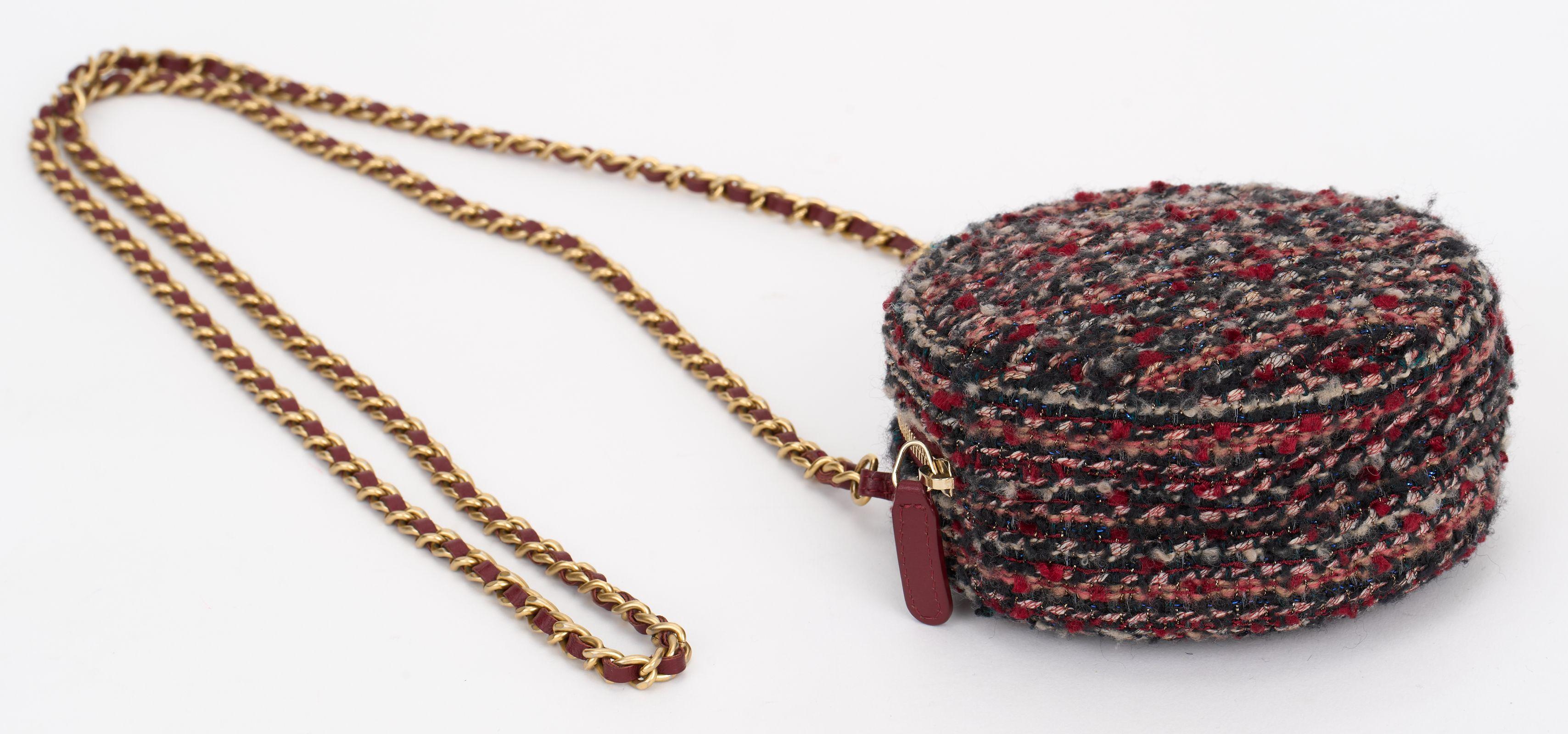 Women's Chanel Salzburg Tweed Round Crossbody For Sale
