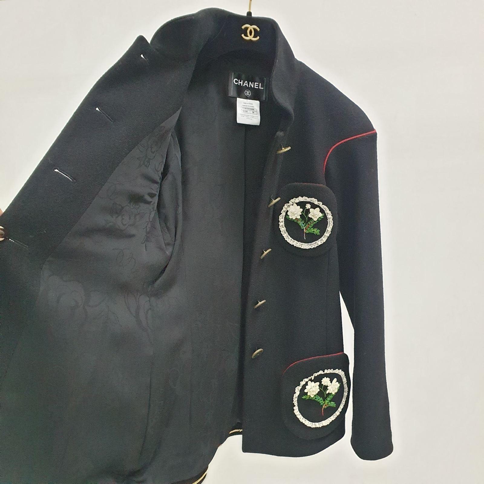 Chanel Salzburg Wool Jacket Coat Blazer In Excellent Condition In Krakow, PL