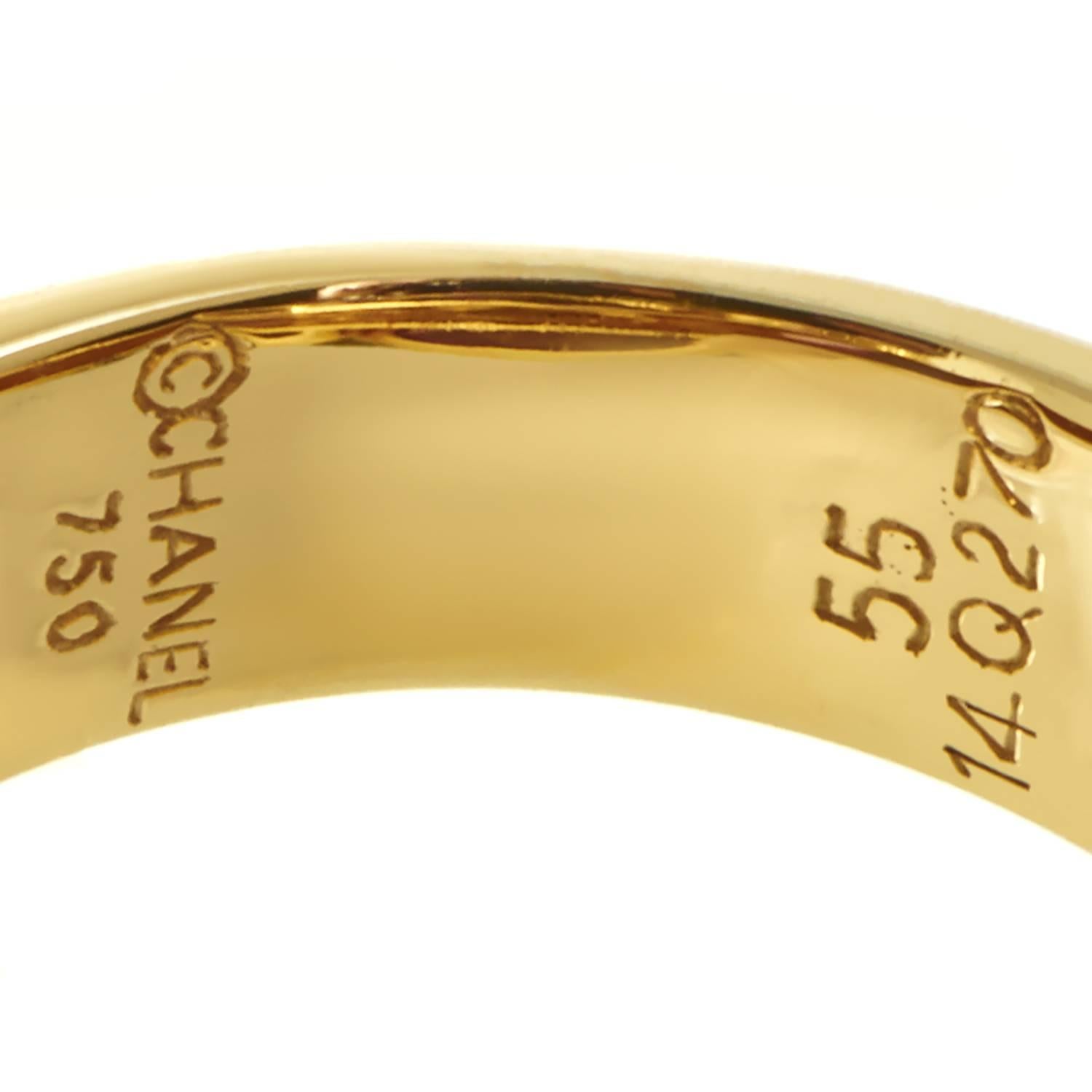 Chanel San Marco 18 Karat Gold Citrine, Tourmaline and Amethyst Cocktail Ring In Excellent Condition In Southampton, PA