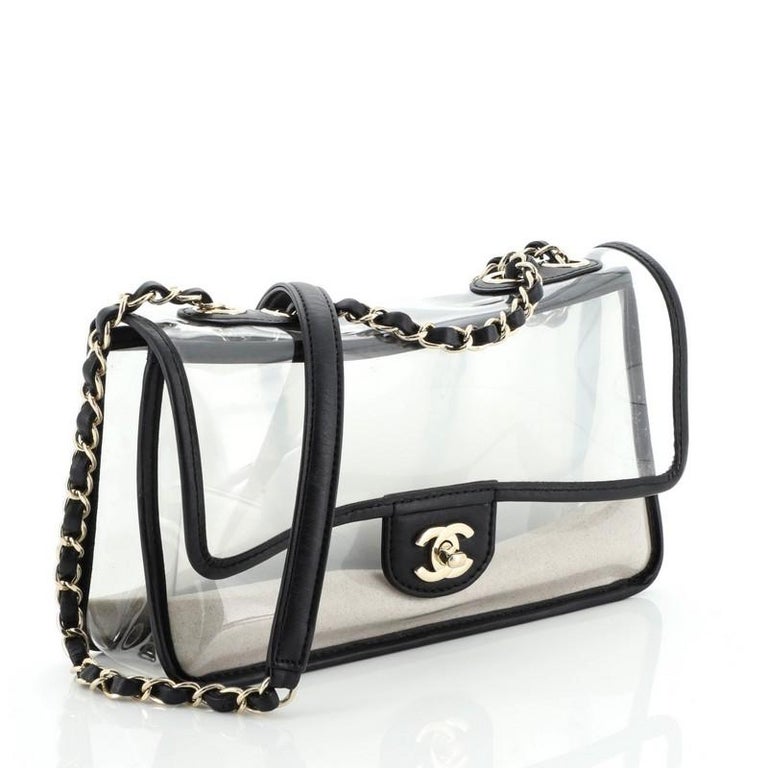 pearl chanel purse black