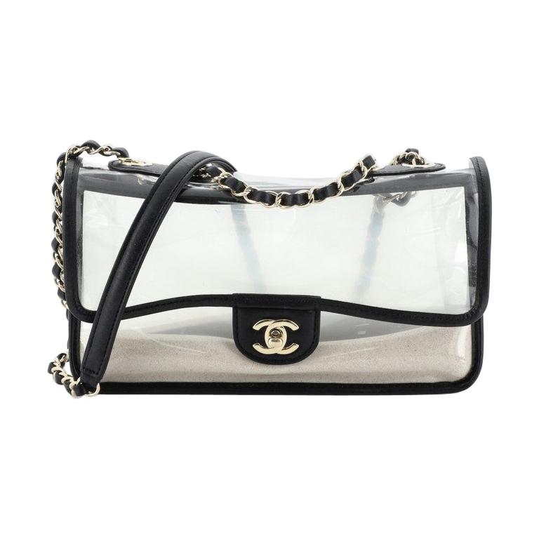 Chanel Sand By The Sea Flap Bag Pvc With Lambskin Medium At 1Stdibs