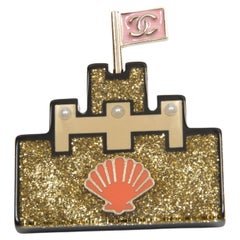 Chanel Sand Castle Brooch