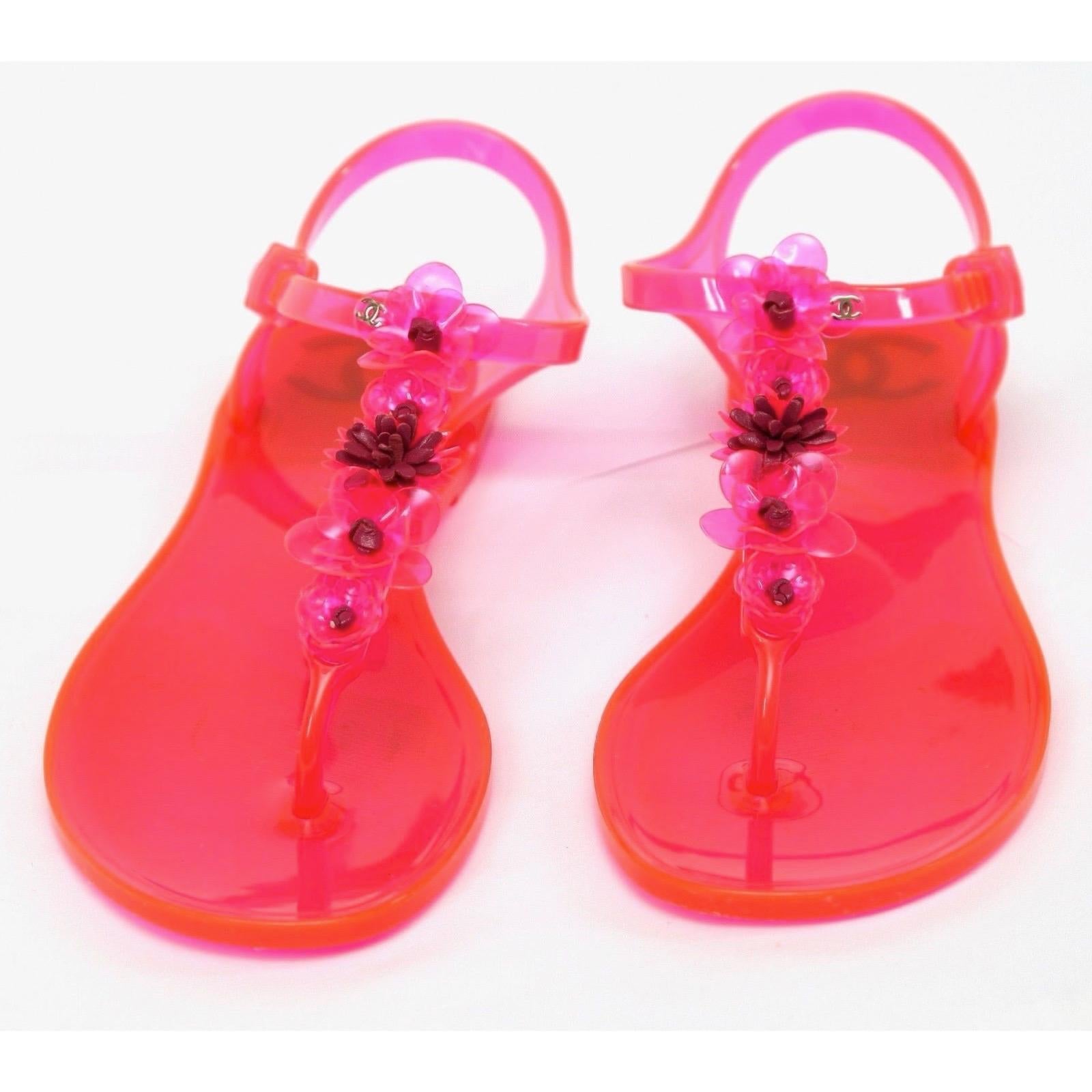 chanel rubber sandals