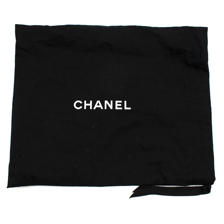 Chanel Satin East West Chocolate Bar Black Flap at 1stDibs