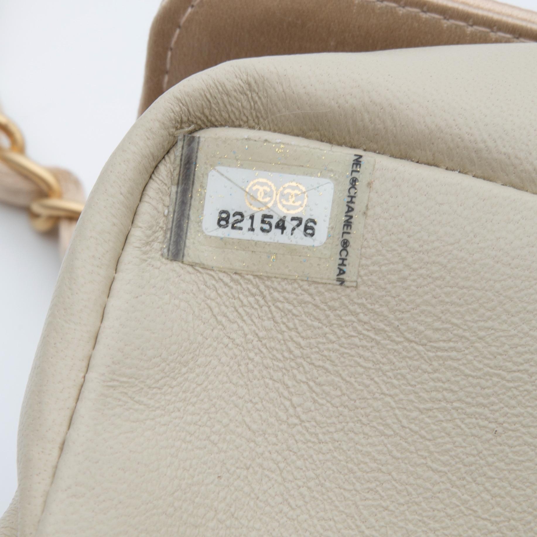 Chanel Satin Gold Timeless Classic Mini Flap Bag (Circa 2003) 1