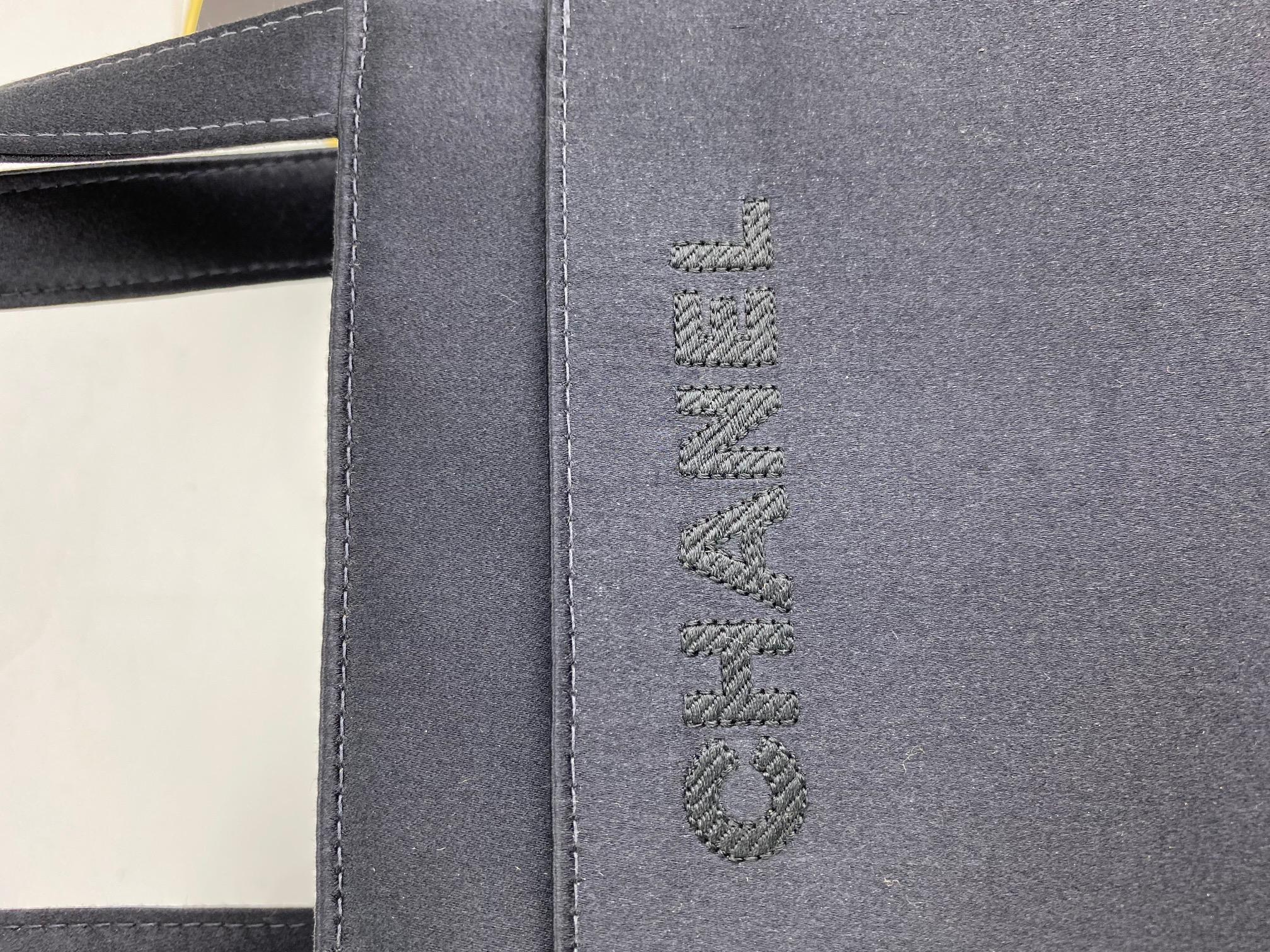 Chanel Satin Vintage Black Mini Handle Tote Bag Purse Handbag  In Good Condition In Freehold, NJ
