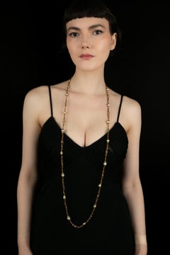 Chanel sautoir necklace by Gabrielle Chanel circa 1960