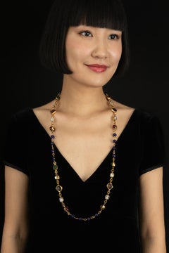 Chanel sautoir necklace by Karl Lagerfeld 1984