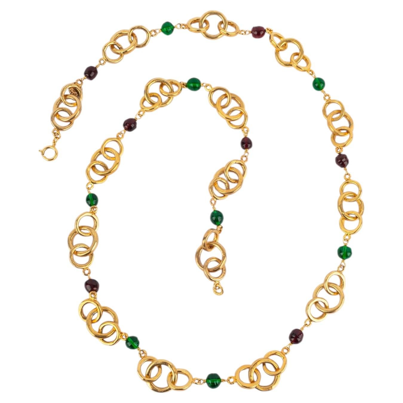 Chanel sautoir necklace by Karl Lagerfeld 1984