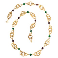 Chanel sautoir necklace by Karl Lagerfeld 1984
