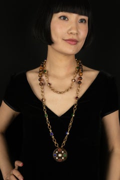 Chanel sautoir necklace by Karl Lagerfeld 1985