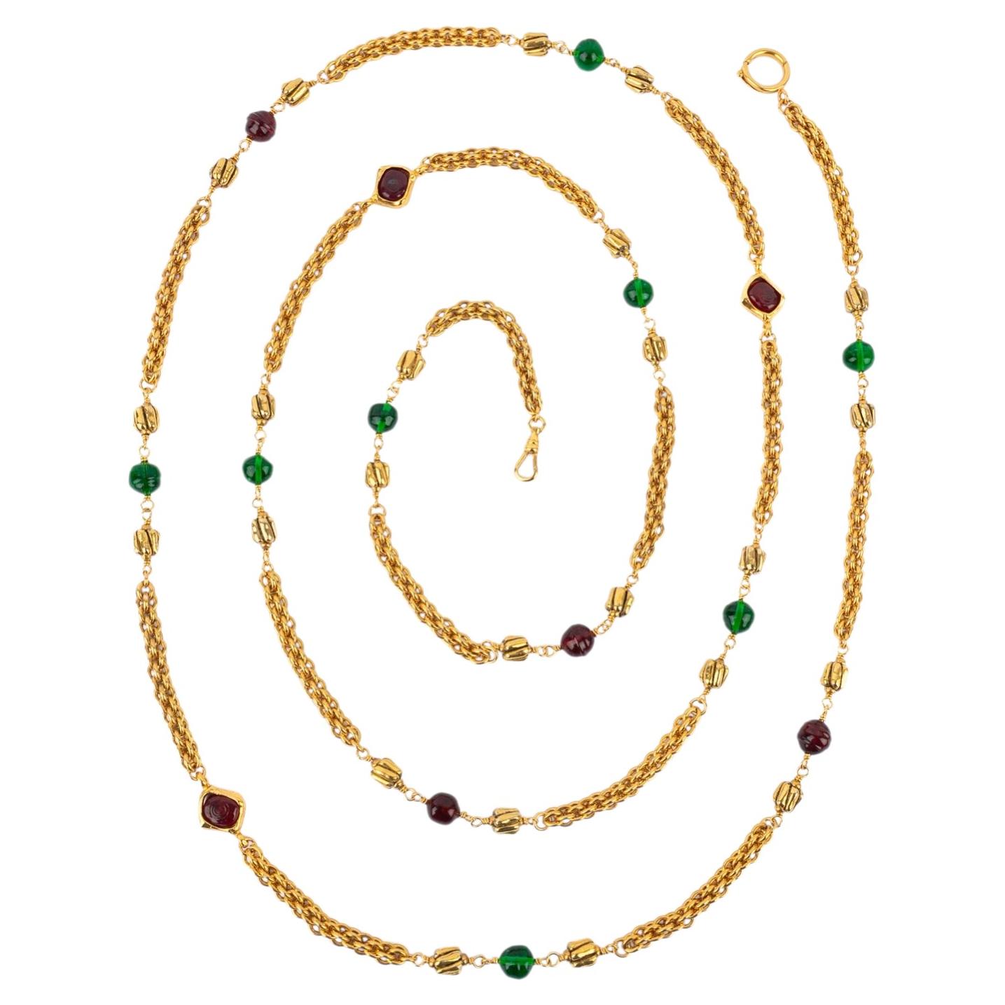 Chanel sautoir necklace by Karl Lagerfeld 1985s
