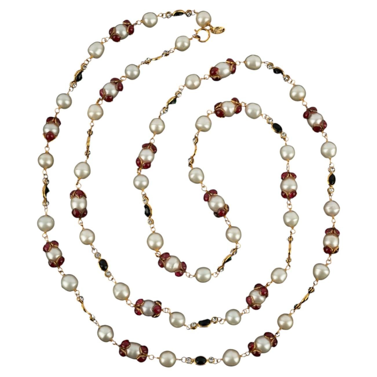 Chanel sautoir necklace by Karl Lagerfeld Haute Couture 1984
