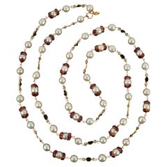 Chanel sautoir necklace by Karl Lagerfeld Haute Couture 1984