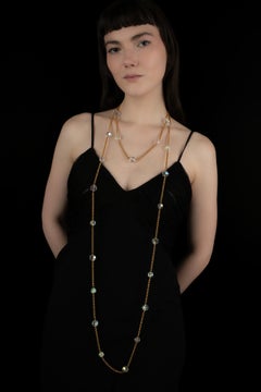 Chanel sautoir necklace by Karl Lagerfeld Spring-Summer 1992