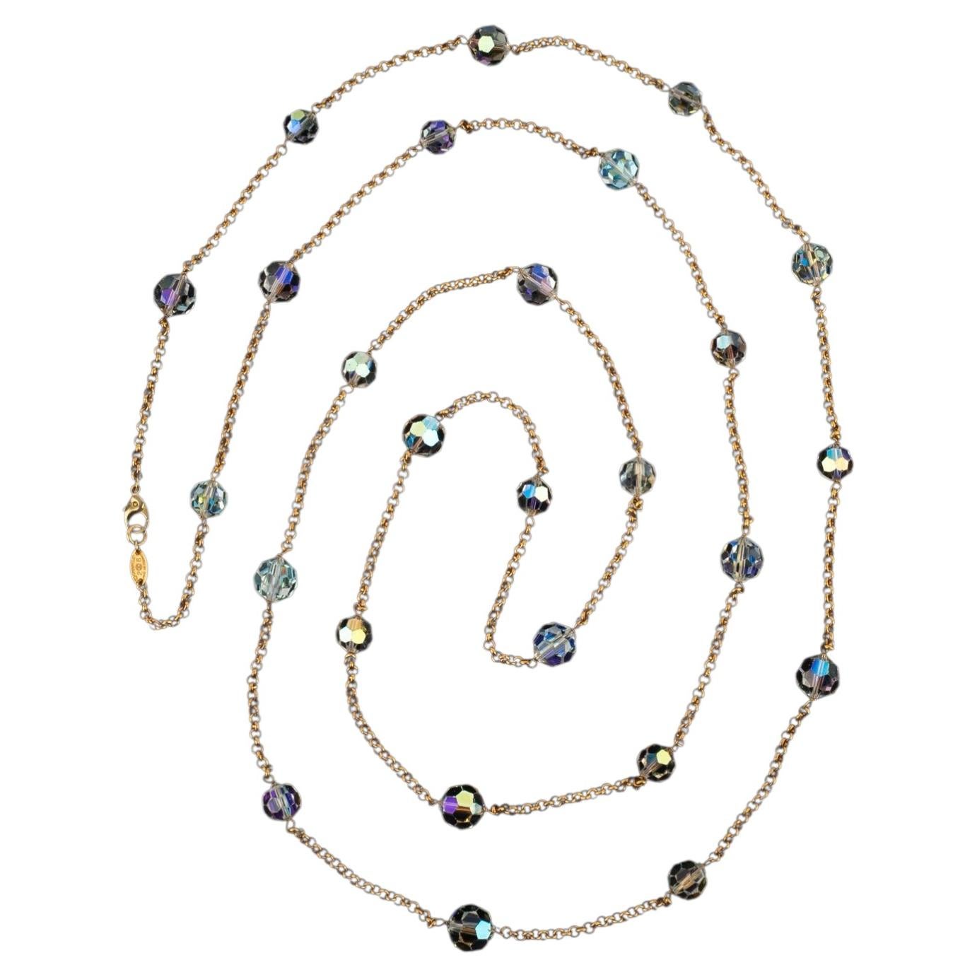 Chanel sautoir necklace by Karl Lagerfeld Spring-Summer 1992