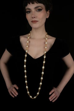 Chanel sautoir necklace by Karl Lagerfeld Spring-Summer 1994