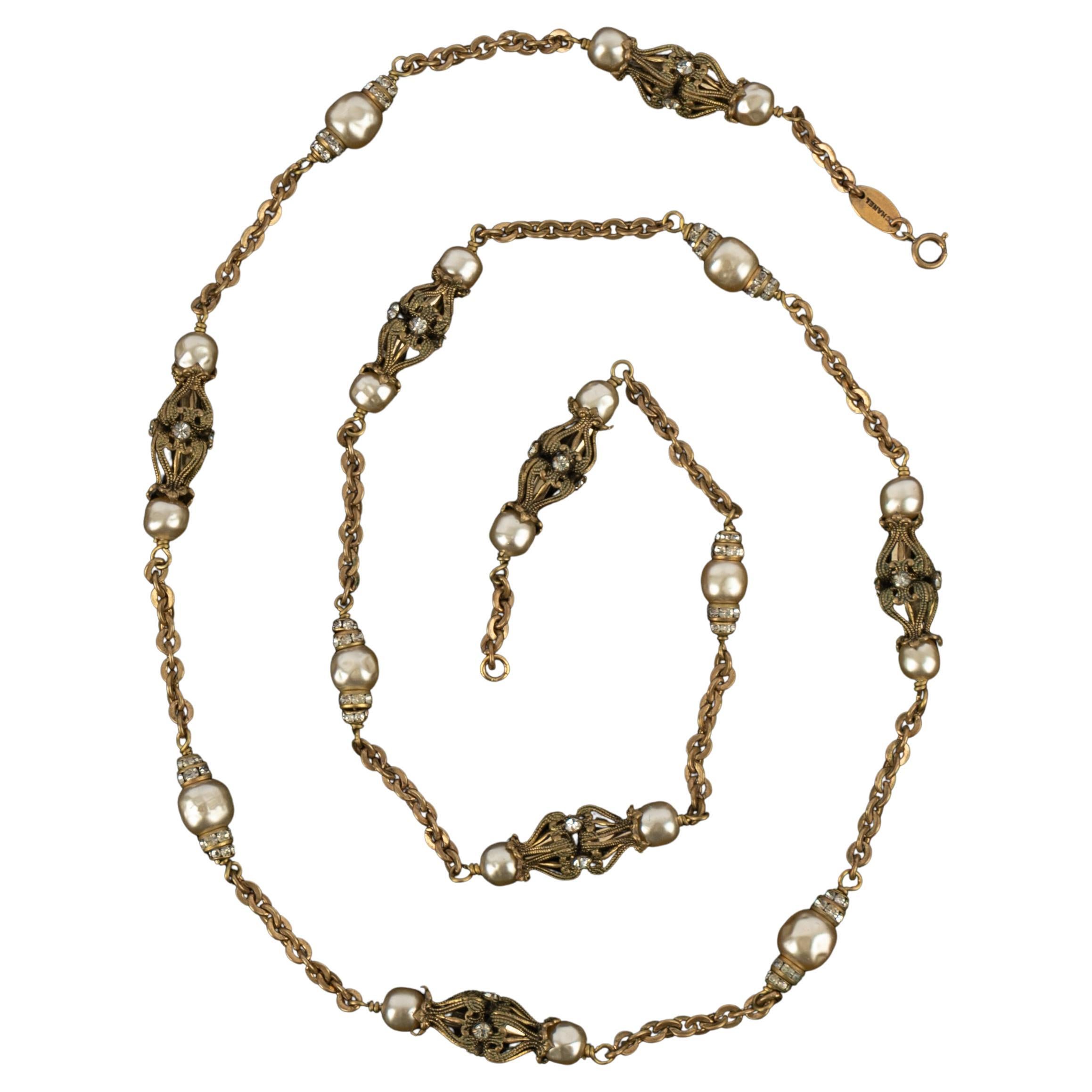 Chanel sautoir necklace Coco era im Angebot