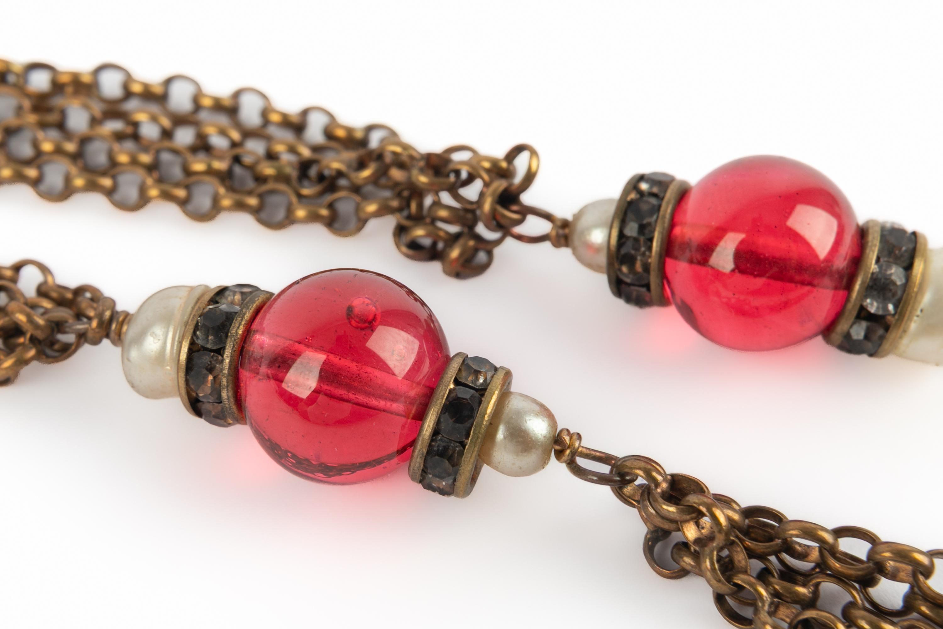 Chanel sautoir necklace For Sale 1