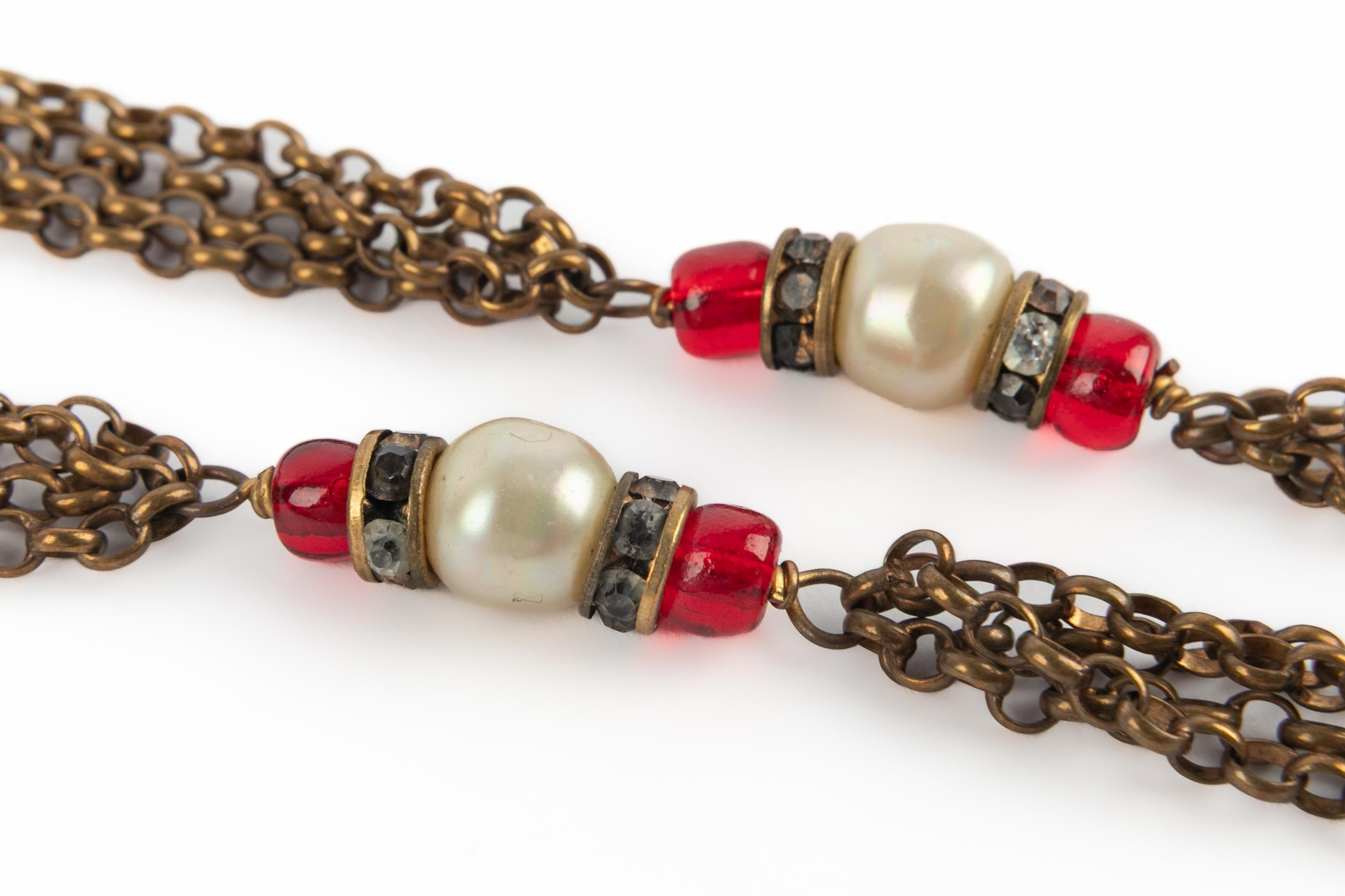 Chanel sautoir necklace For Sale 2