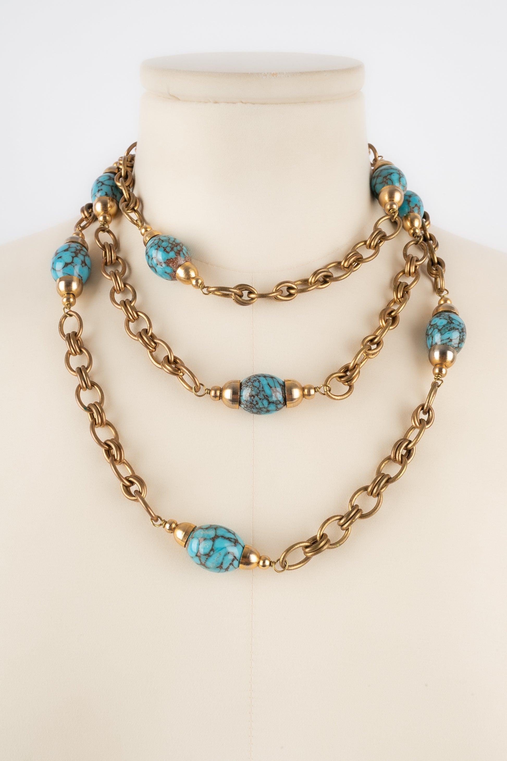 Chanel Sautoir Necklace from the Coco Era In Excellent Condition In SAINT-OUEN-SUR-SEINE, FR